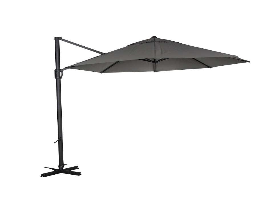 Садовый зонт "Fiesole", цвет антрацит/серый