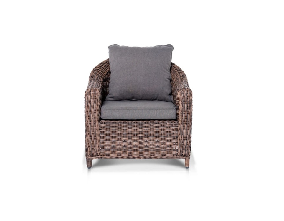 "Плетеное кресло "Кон Панна", цвет темно-коричневый-картинка"