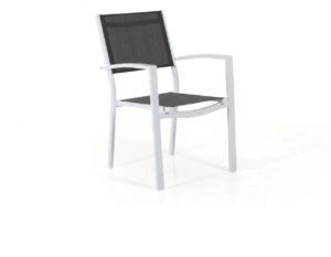 Фото-Кресло из текстилена "Leone", цвет белый/серый Brafab