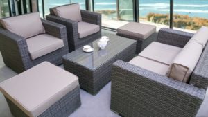 Allegro natur & beige set 3 комплект плетеной мебели