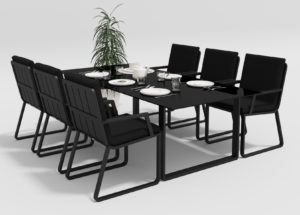 Садовая мебель Voglie 220 model 1 carbon black фото 1
