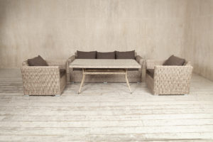 Плетеная мебель "Arvada" lounge + dining beige| Domrotanga
