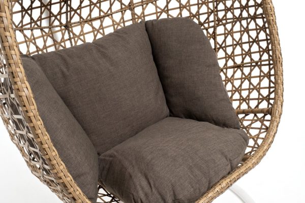 Флоренция подвесное кресло из искусственного ротанга, цвет соломенный