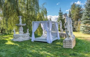 Кровать садовая 'Pergola' из экоротанга Rammus